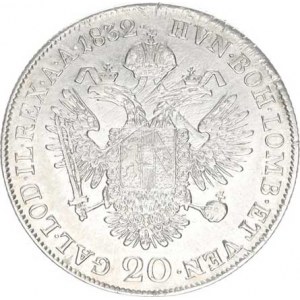 František I. (1792-1835), 20 kr. 1832 C, škr. v rv.