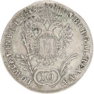 František I. (1792-1835), 10 kr. 1815 A R, škr.