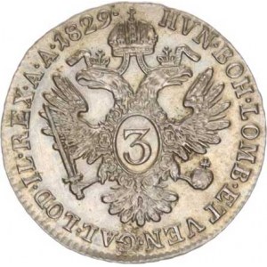 František I. (1792-1835), 3 kr. 1829 A