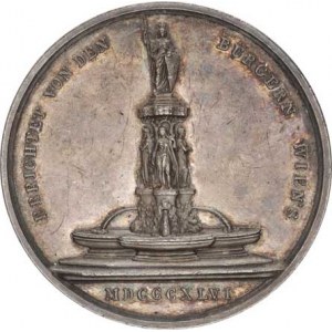 Ferdinand V. (1835-1848), Medaile 1846, Odhalení pomníku Františka I. ve Vídni, Hlava císař