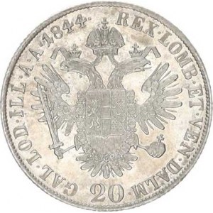 Ferdinand V. (1835-1848), 20 kr. 1844 M R
