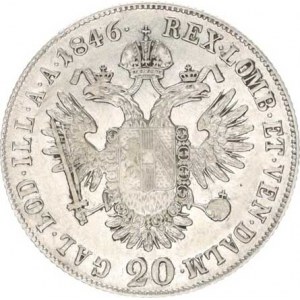 Ferdinand V. (1835-1848), 20 kr. 1846 C