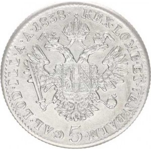 Ferdinand V. (1835-1848), 5 kr. 1838 A