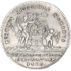 Medaile Rakousko - Uhersko, Arcivévodkyně Maria Carolina (1752-1814), Medaile ke svatbě s Fer