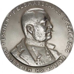 Medaile Rakousko - Uhersko, Feldmarschall Erzherzog Friedrich Herzog von Teschen, busta v uni