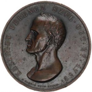 Medaile Rakousko - Uhersko, Uhry - Kazinczy Ferenc naroz. 27. 10. 1759, busta zleva, opis / K