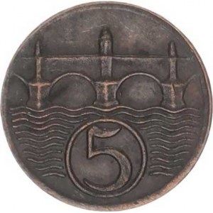 Údobí let 1918-1938, 5 hal. 1924 Falzum 1,83 g