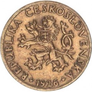 Údobí let 1918-1938, 5 hal. 1926 R, škr.