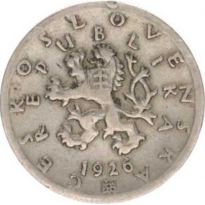 Údobí let 1918-1938, 50 hal. 1926 R, hr., tém.