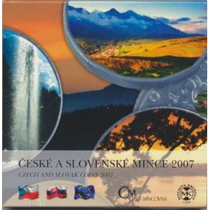 Česká republika (1993-), Ročníková sada 2007 - České a slovenské mince (společná sada BJ