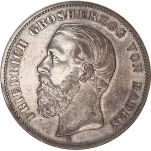 Baden, Friedrich I. (1852-56-1907), 5 Mark 1900 G KM 268 (27,732 g)