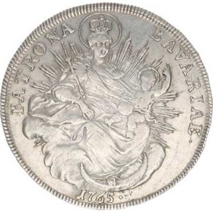 Bavorsko, Maximilian III.Joseph (1745-1777), Tolar 1765 - Madona KM 234,1 (27,987 g), just.