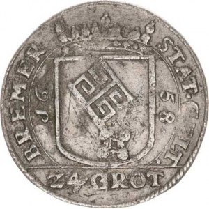Bremen, 24 Grote 1658 - s tit. Leopolda I. KM 124,1 R