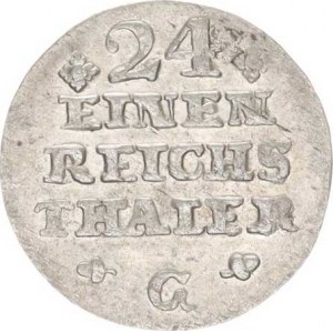 Prusko, Friedrich II.(1740-1786), 1/24 tolaru 1753 G KM 263