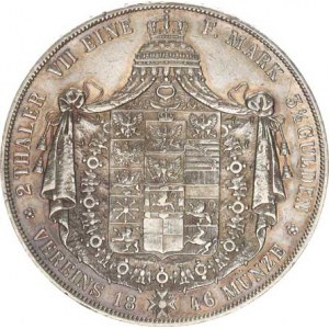 Prusko, Friedrich Wilhelm IV.(1840-1861), 2 Tolar 1846 A KM 440,2 (37,042 g), dr. hr.