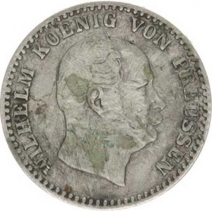 Prusko, Wilhelm I. (1861-1888), 2 1/2 Silber groschen 1864 A KM 486 patina