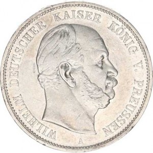 Prusko, Wilhelm I. (1861-1888), 5 Mark 1874 A KM 503,1, škr. v Av.