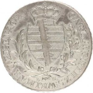 Sasko-Weimar-Eisenach, Carl August (1775-1828), Tolar 1813 LS Cr. 75; KM 168 RR 27,995 g