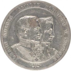 Sasko, Johann (1854-1873), 2 Tolar 1872 B - Zlatá svatba KM 279a 37,064 g