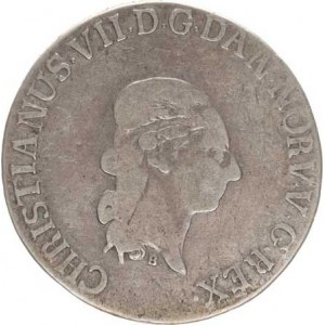 Schleswig-Holstein, Christian VII. (1784-1808), 40 Schilling (2/3 Daler Specie) 1787 B MF KM 135 R