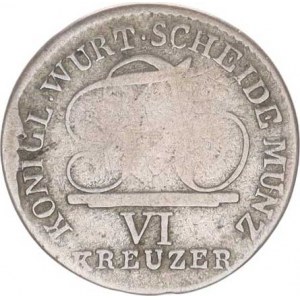Württemberg, Friedrich I. (1806-1816), VI kr. 1808 KM 495, nedor.