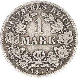 Německo, drobné ražby císařství, 1 Mark 1873 B R