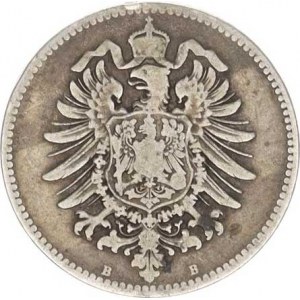 Německo, drobné ražby císařství, 1 Mark 1873 B R