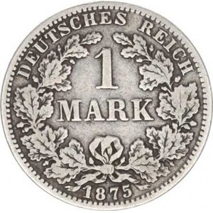 Německo, drobné ražby císařství, 1 Mark 1875 A