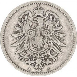Německo, drobné ražby císařství, 1 Mark 1876 J