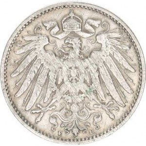 Německo, drobné ražby císařství, 1 Mark 1893 E, just.