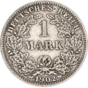 Německo, drobné ražby císařství, 1 Mark 1902 E