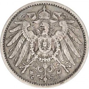 Německo, drobné ražby císařství, 1 Mark 1903 A, flíček