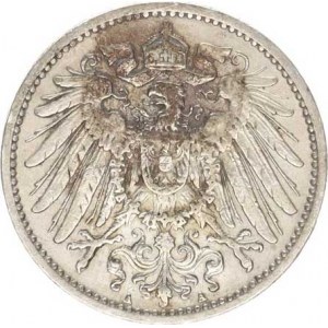 Německo, drobné ražby císařství, 1 Mark 1906 A