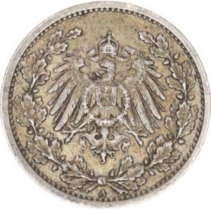 Německo, drobné ražby císařství, 1/2 Mark 1911 A, tém.
