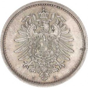 Německo, drobné ražby císařství, 50 Pfennig 1876 C
