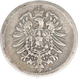 Německo, drobné ražby císařství, 50 Pfennig 1876 E