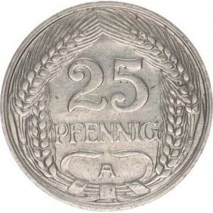 Německo, drobné ražby císařství, 25 Pfennig 1912 A KM 18