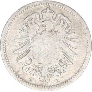 Německo, drobné ražby císařství, 20 Pfennig 1874 G R