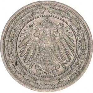 Německo, drobné ražby císařství, 20 Pfennig 1892 A R