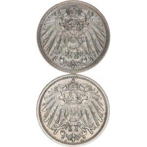 Německo, drobné ražby císařství, 10 Pfennig 1914 F (0/RL), 1915 A 2 ks