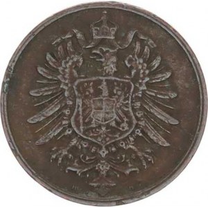 Německo, drobné ražby císařství, 2 Pfennig 1874 H R