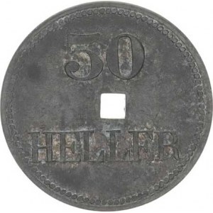 Německo, Nouzová platidla, Braunau a Inn - 50 Heller b.l. / *K.G.L.* Fe 22 mm