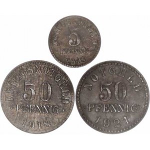 Německo, Nouzová platidla, Braunschweig - 5 Pfennig 1918, Kriegsnotgeld Fe
