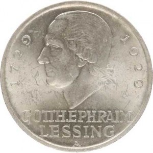 Výmarská republika (1918-1933), 5 RM 1929 A - Lessing KM 61 25,032 g