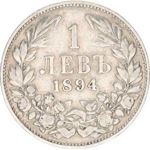 Bulharsko, Ferdinand I. (1887-1918), 1 Lev 1894 KB KM 16
