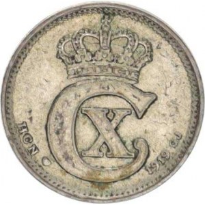 Dánsko, Christian X.(1912-1947), 10 Öre 1919 HCN GJ KM 818.2