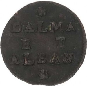 Dalmácie a Albánie pod Benátkami, 2 Soldi b.l. (1691-1710) R Cr. 2; KM 9; CNI 46