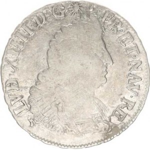 Francie, Ludvík XIV. (1643-1715), 1/2 Ecu 1695 AA, Metz KM 295,2 R (13,476 g)