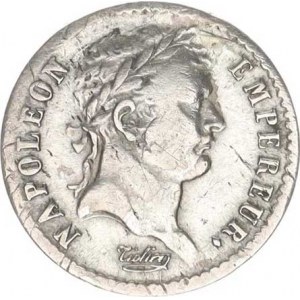 Francie, Napoleon (1799-1804-1814), 1/2 Franc 1808 BB, Strasbourg KM 680,3