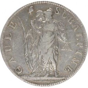 Itálie-Piedmont, Republika, 5 Francs rok 10 (1801) Cr. 4; Dav. 197 R 2
